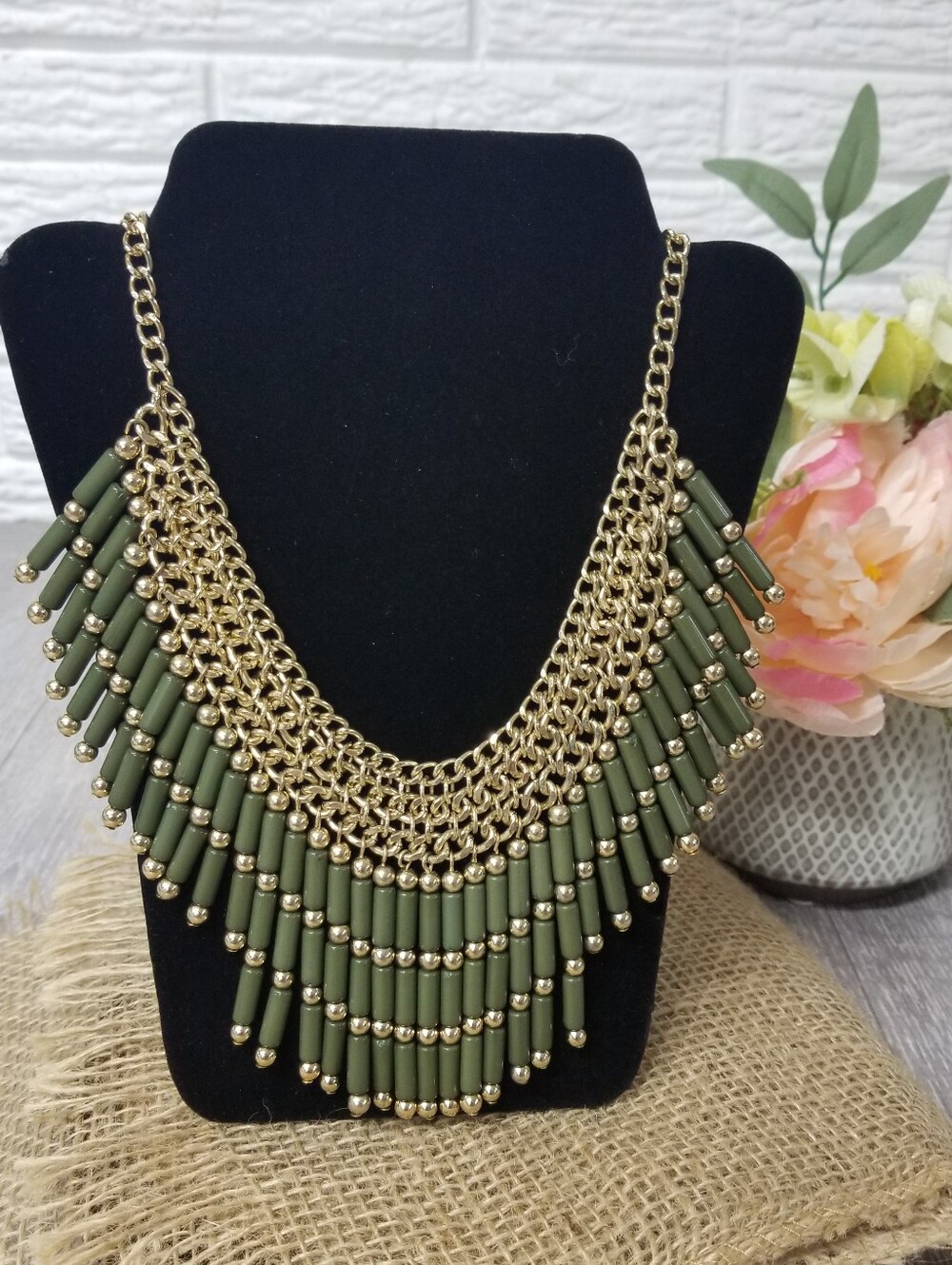 Multi Tiered Statement Bib Necklace